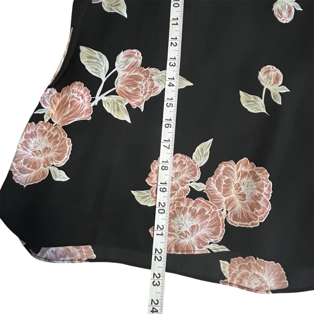 Cupcakes & Cashmere Jon Cold Shoulder Floral Print Tie Sleeve Blouse Girly Date - Picture 8 of 9